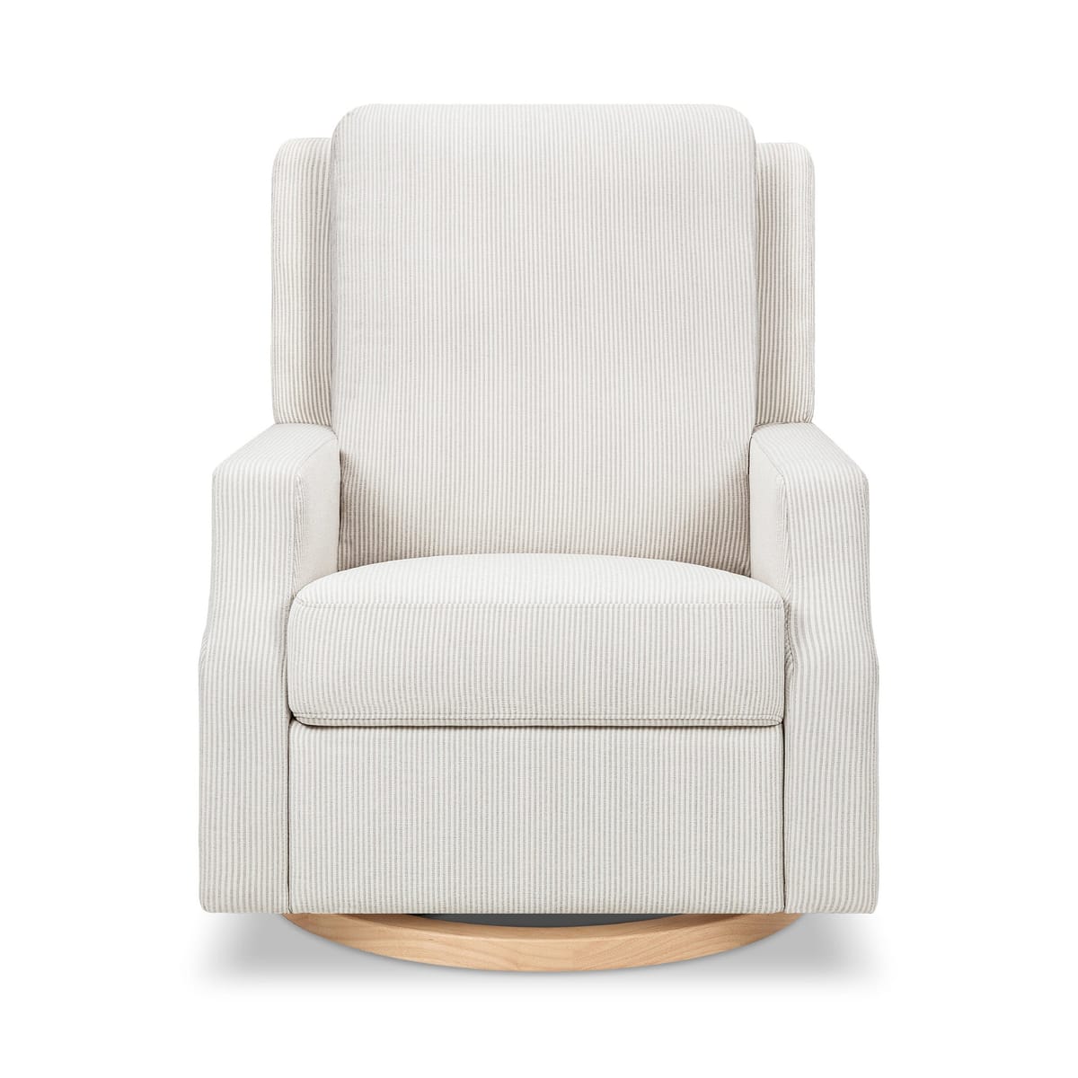 Crewe Recliner And Swivel Glider With Wood Base