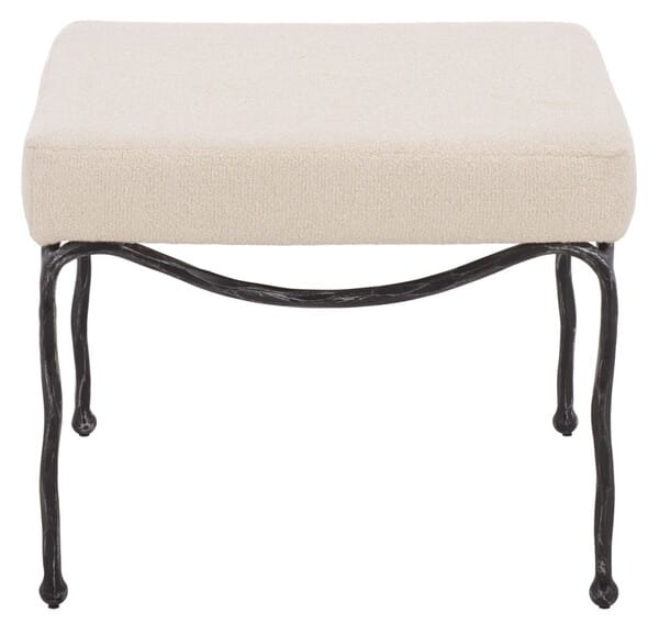 SAFAVIEH | Lacarla Metal Legs Ottoman