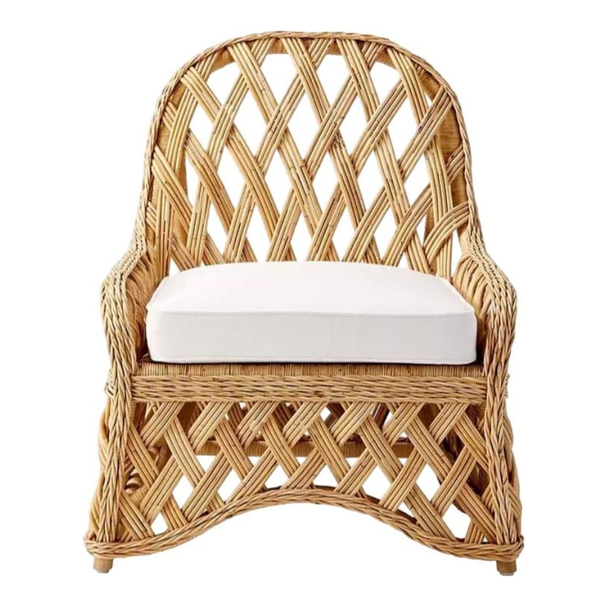 SERENA & LILY | Round Hill Rattan Chair