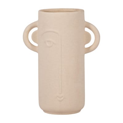 JOSS & MAIN | Lamar Ivory Ceramic Face Vase