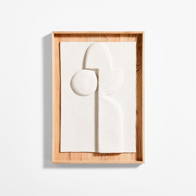 CRATE & BARREL | "Lain II" Paper Mache Wall Art