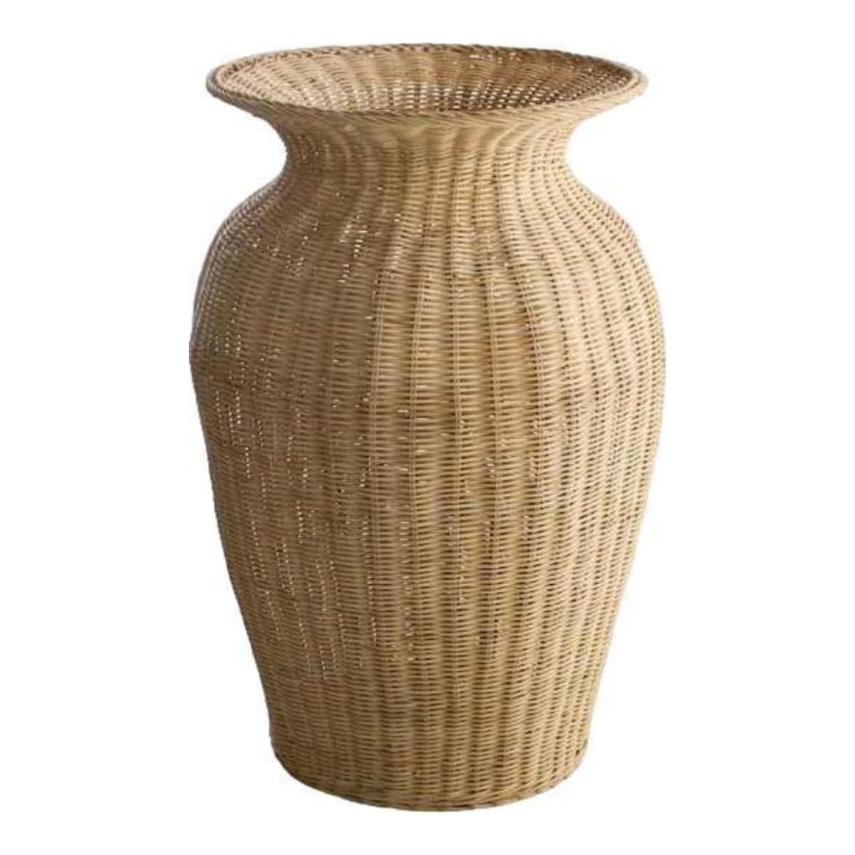 AT HOME | Natural Rattan Floor Vase
