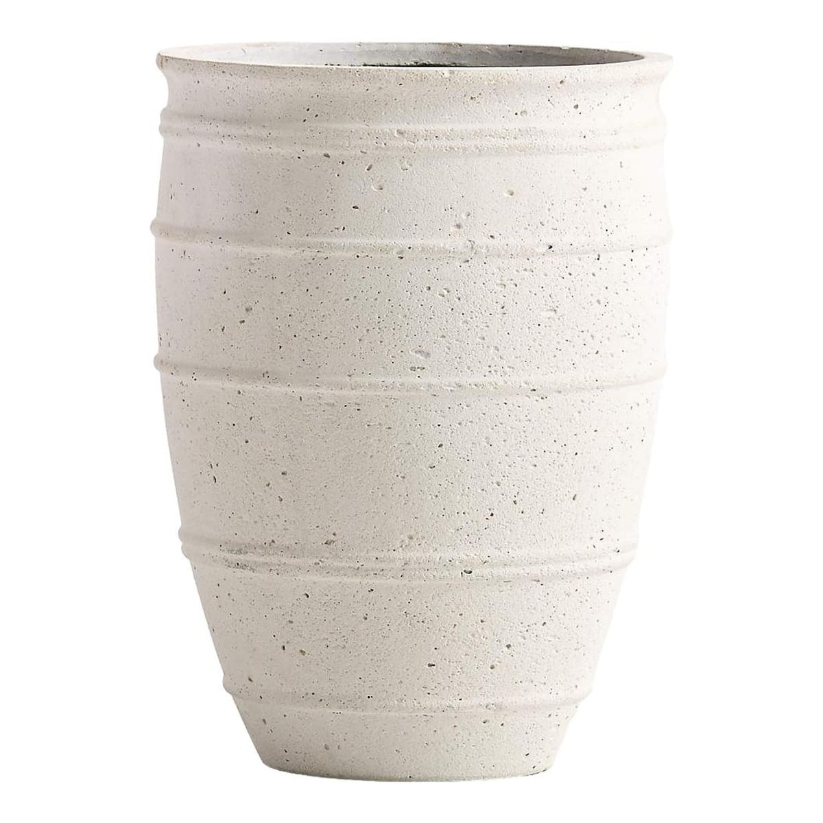 CRATE & BARREL | Kina 15.75" x 11.61" Indoor/Outdoor Fiberstone Planter