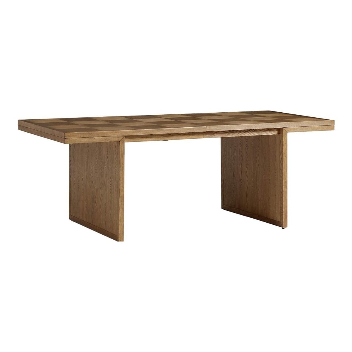 CRATE & BARREL - Pierre 82"-101" Oak Wood Extendable Dining Table