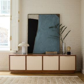 Douglas Solid Wood Tatami Media Console (48"&ndash;80")