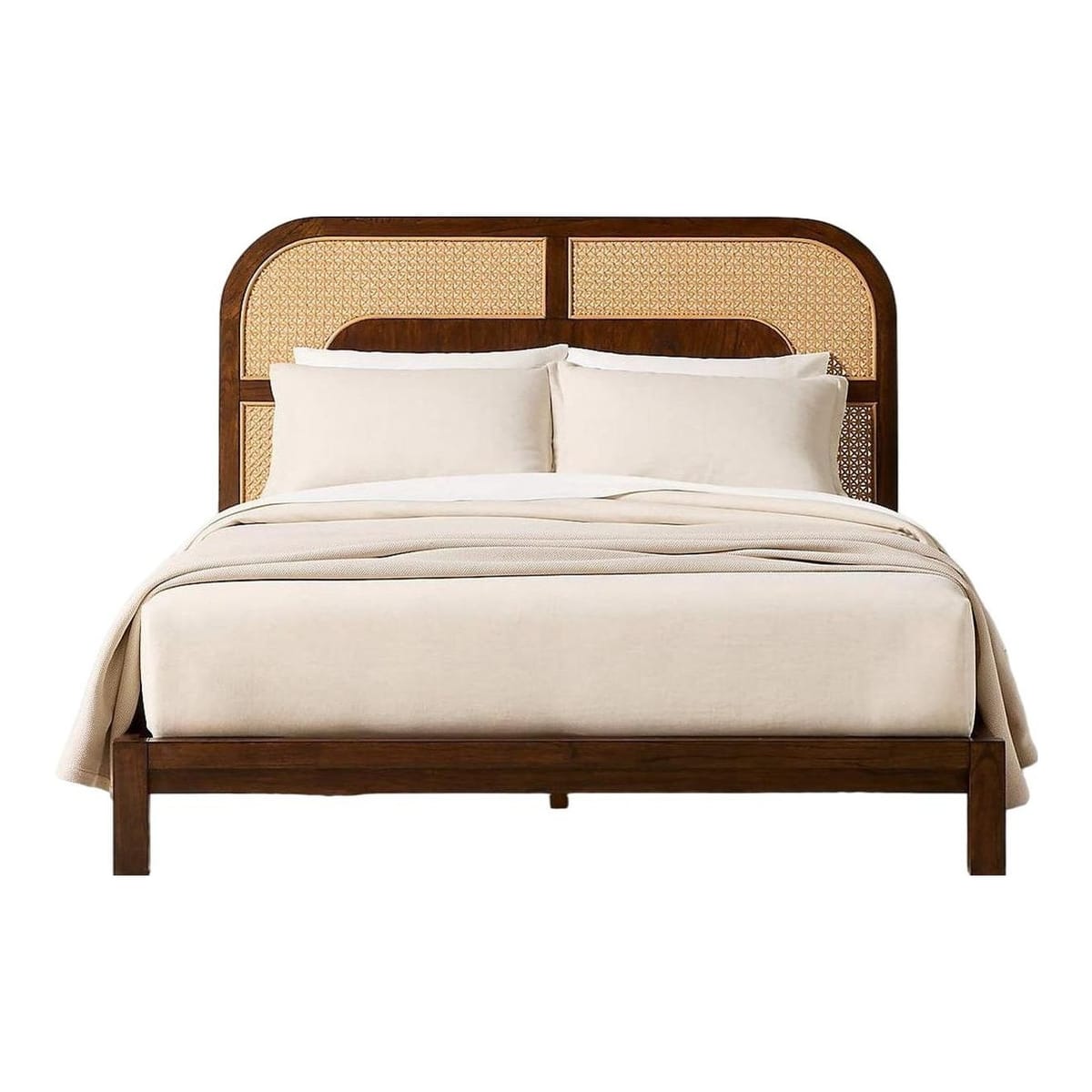 CB2 - Nadi Wood and Cane King Bed