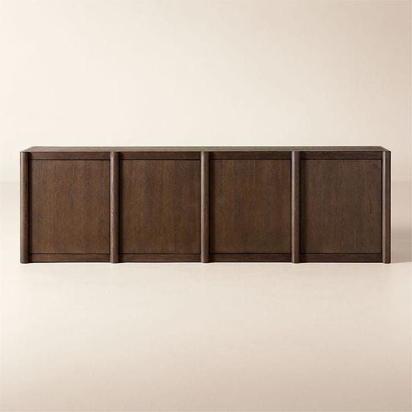Kirnan 72" Ivory High-Gloss Lacquered Credenza