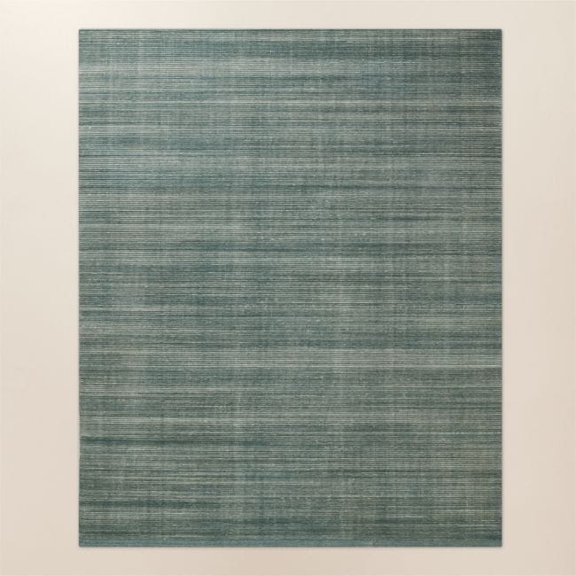 Leera Handloomed Dark Green Performance Area Rug 8'x10'