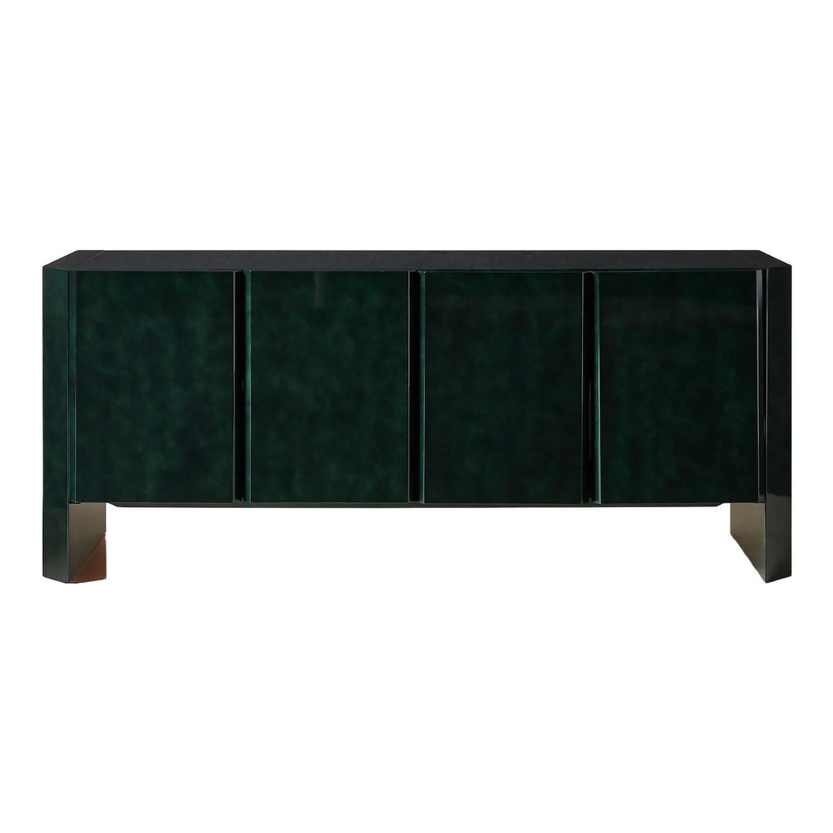 CB2 (CB2.COM) - Kirnan 72 Dark Green High Gloss Lacquered Credenza