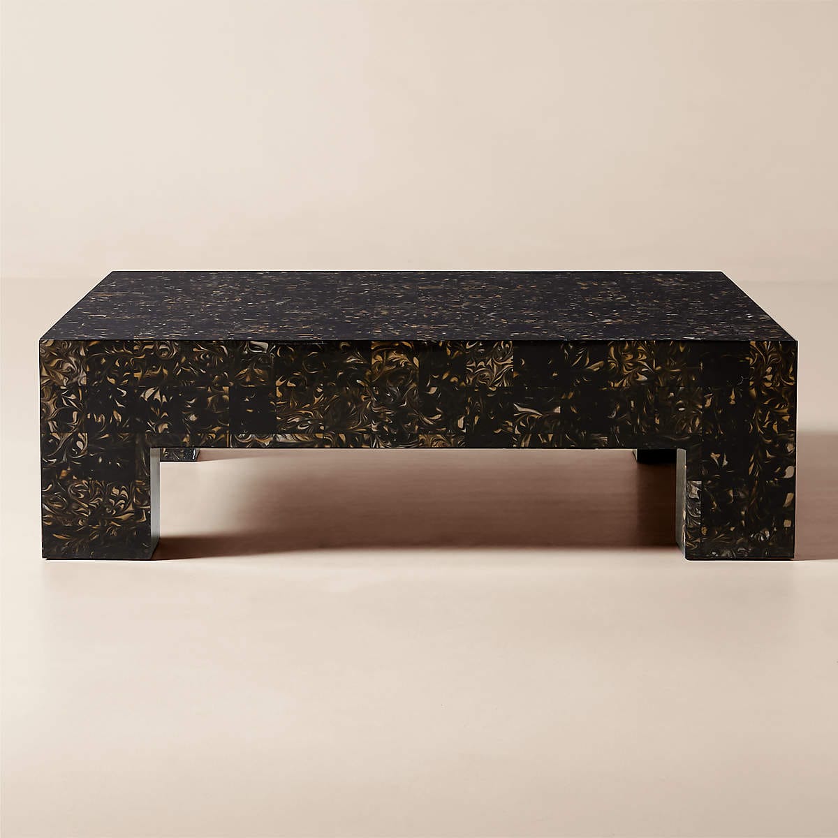CB2 (CB2.COM) - Scatola 48" Square Tiled Resin Coffee Table