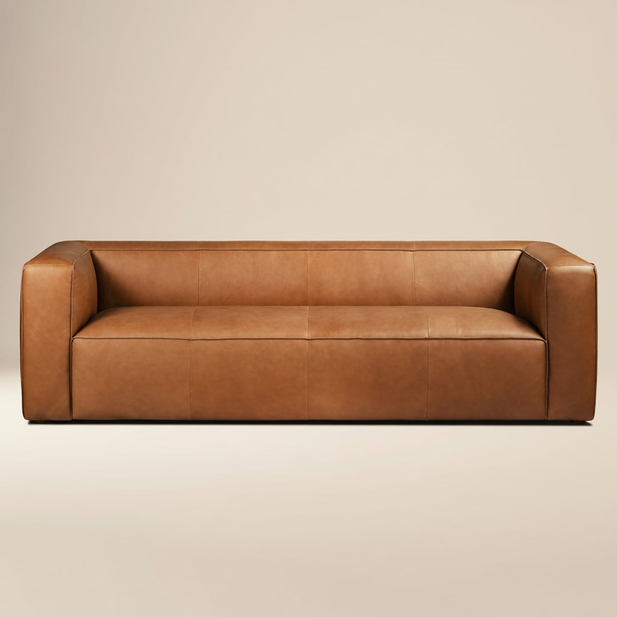 POLY & BARK - Piazza 95" Leather Sofa | Saddle Tan