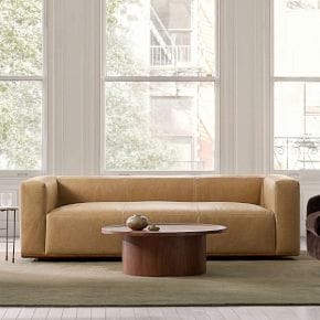 WEST ELM - Quinten Leather Sofa