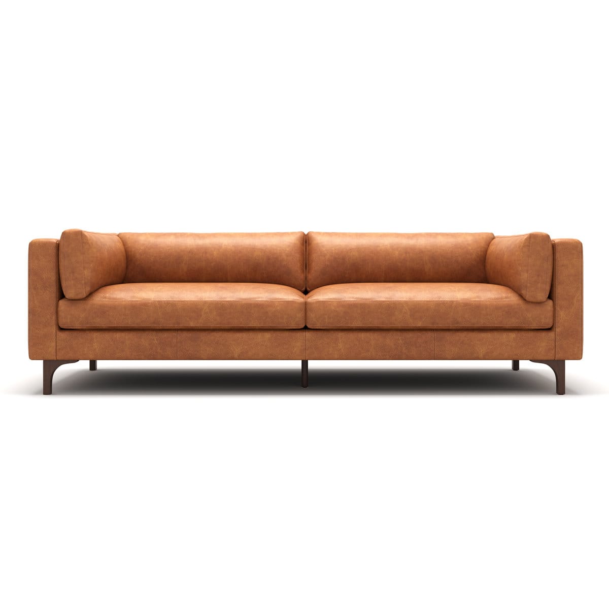 Mary Top Grain Leather Wide Sofa