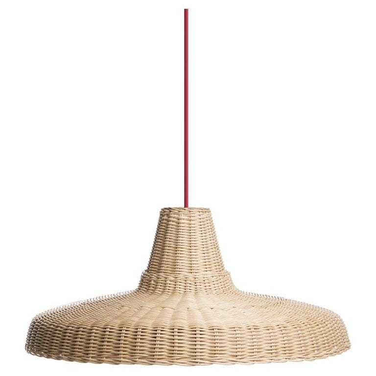 Bottega Intreccio Woven Wicker Caratteri Cocolla Mini Pendantlamp, By M.bernabei
