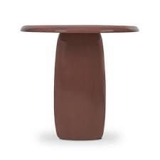 Bossa End Table-Plum Lacquer Resin
