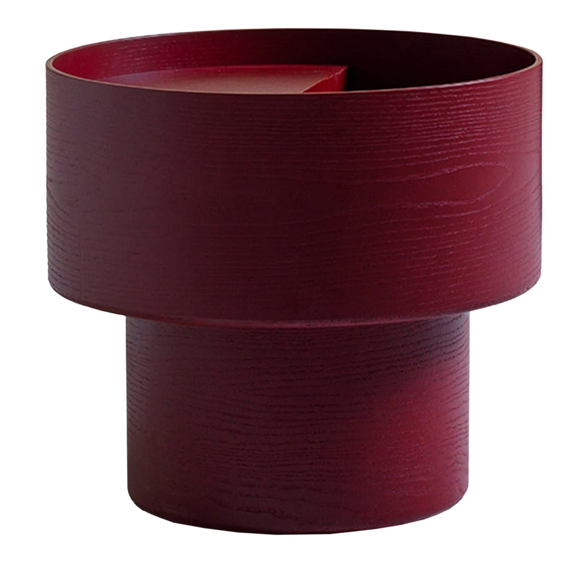 Table D'appoint Vinnie Burgundy Par Alessandro Stabile