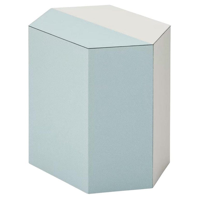 Edwin Bluesky White Stool