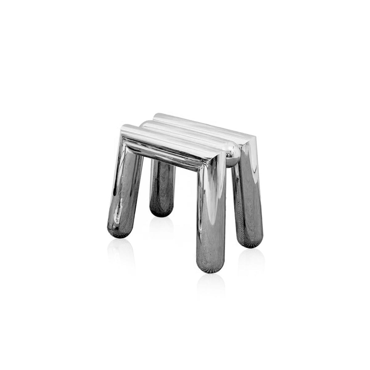 ONSHELF - Mirror Stainless Steel Ottoman Stool
