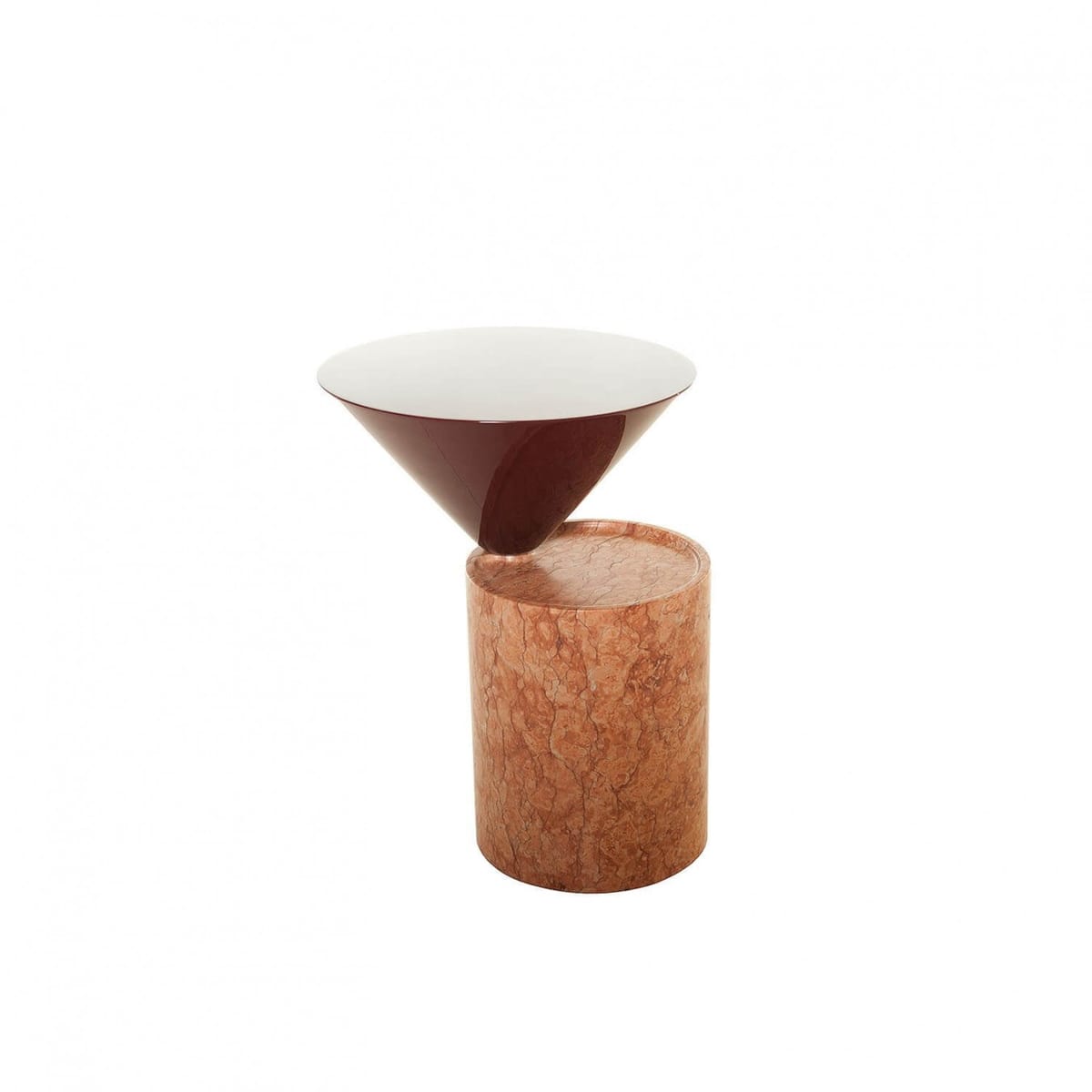 Laurel Side Table In Marble | Kooku
