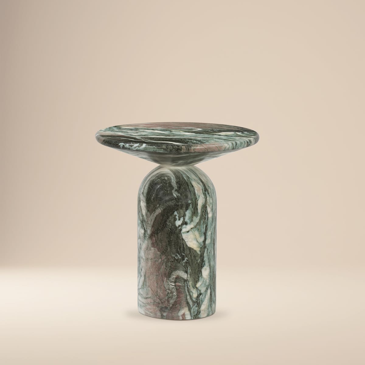 POLY & BARK - Wels End Table | Green Marble