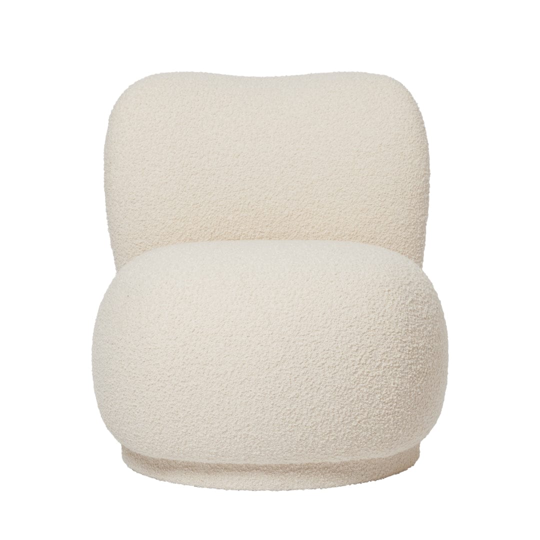 Rico Piccolo Lounge Chair - Swivel - Nordic Bouclé - Off-White