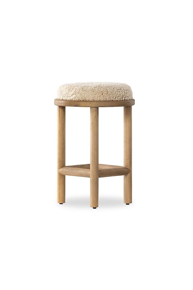 Saldino Shearling Counter Stool