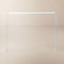 Cb2 Peekaboo Acrylic Console Table 38'' | Dressers & Vanities