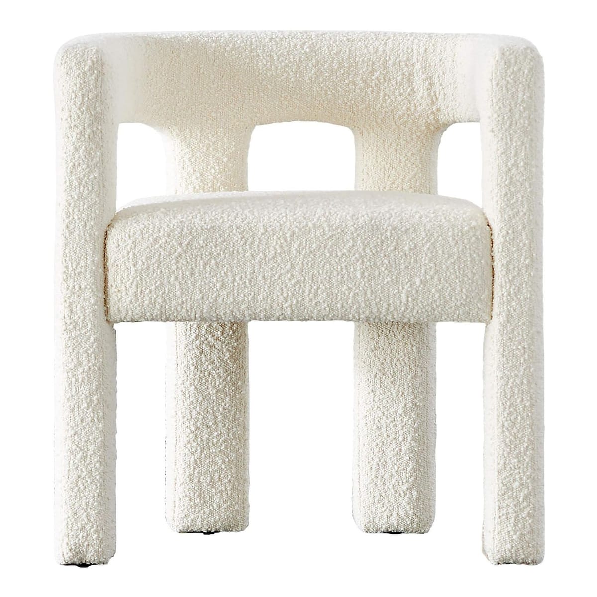 CB2 - Stature Boucle Dining Armchair