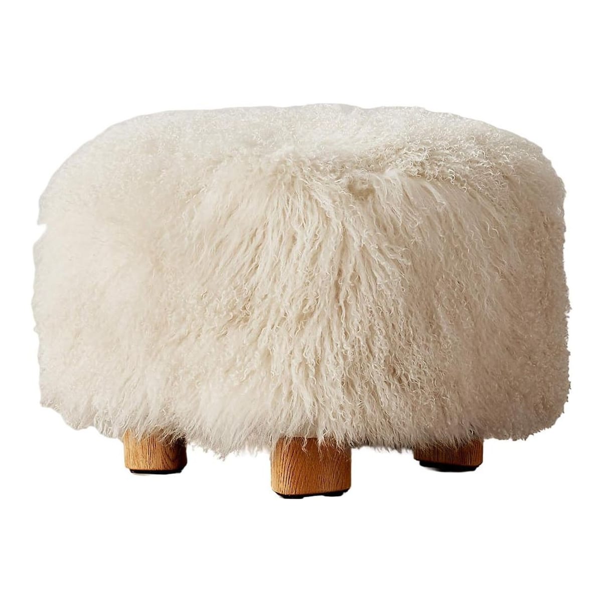 CB2 - Bozzi Mongolian Sheepskin Ottoman