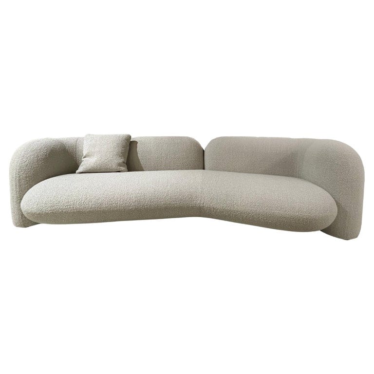 HESSENTIA - Angular Boucle Fabric Gio Sofa