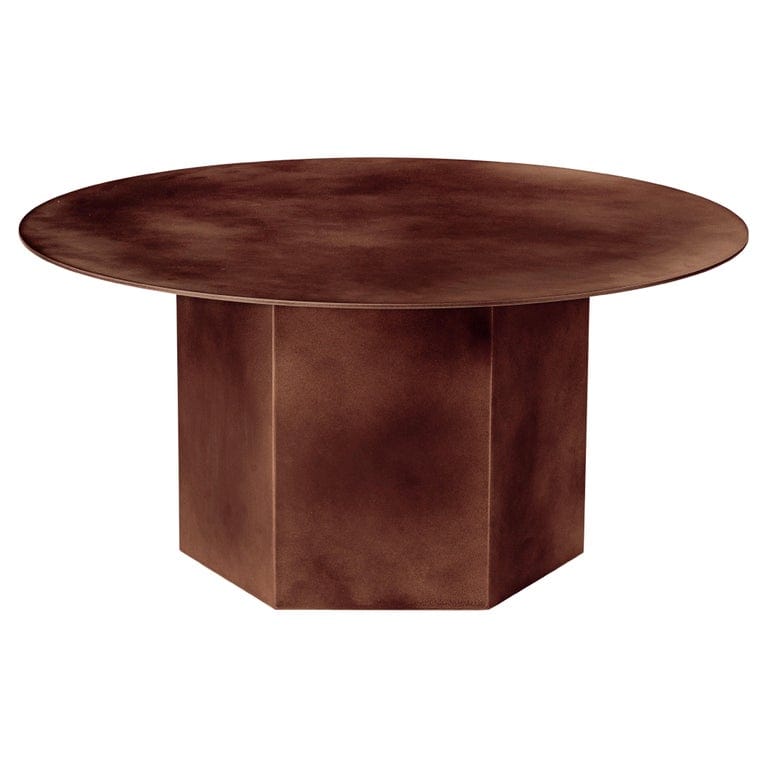 Medium Steel 'epic' Coffee Table In Earthy Red By Gamfratesi For Gubi