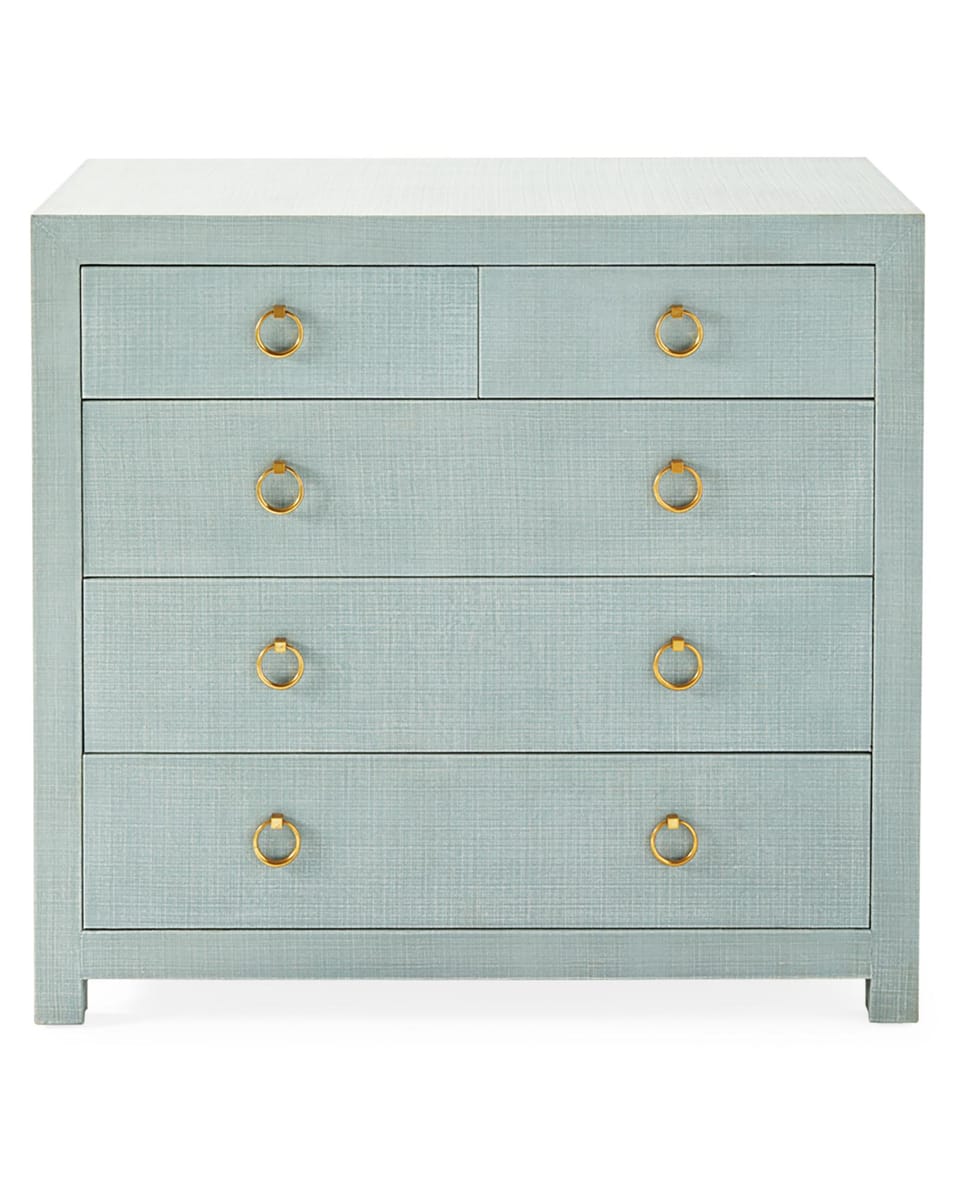SERENA & LILY (SERENAANDLILY.COM) | Driftway Tall 5-Drawer Dresser - Coastal Blue
