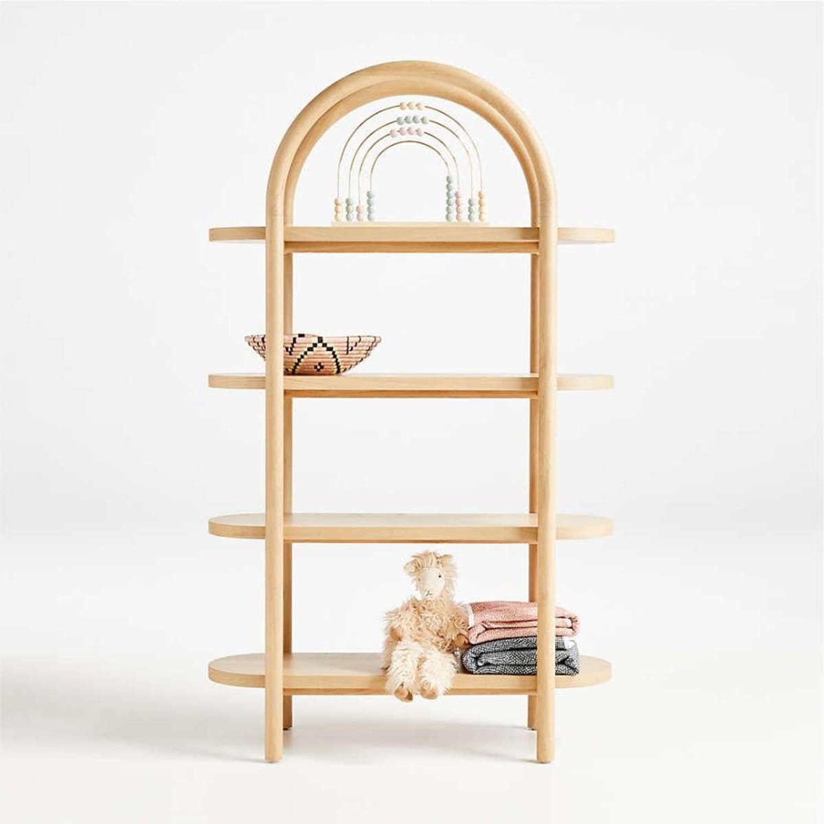 CANYON (CANYONCOFFEE.CO) |  36 inches Natural Wood 4-Shelf Tall Kids Bookcase By Leanne Ford