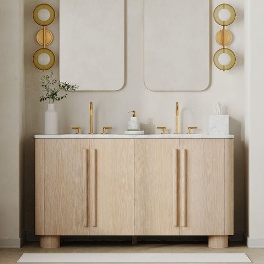 Isley Double Bathroom Vanity (60"&ndash;72")