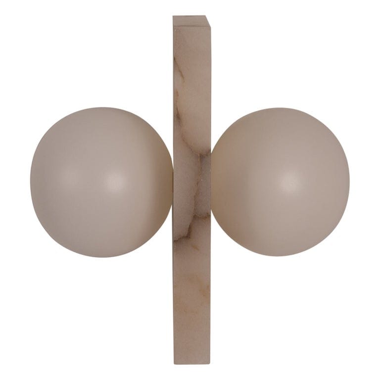 Fluji White Alabaster Wall Sconce By Simone & Marcel