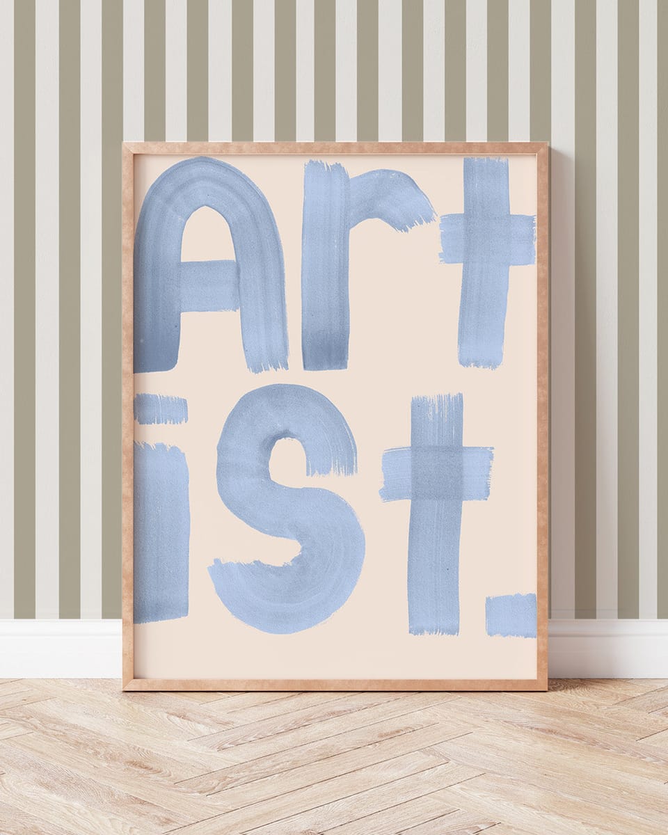 Artist Typography Print