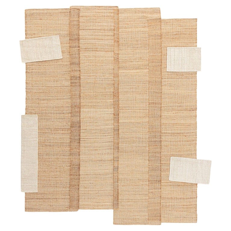 CC-Tapis Monograph Medium Handmade Rug In Natural By Destroyers Builders