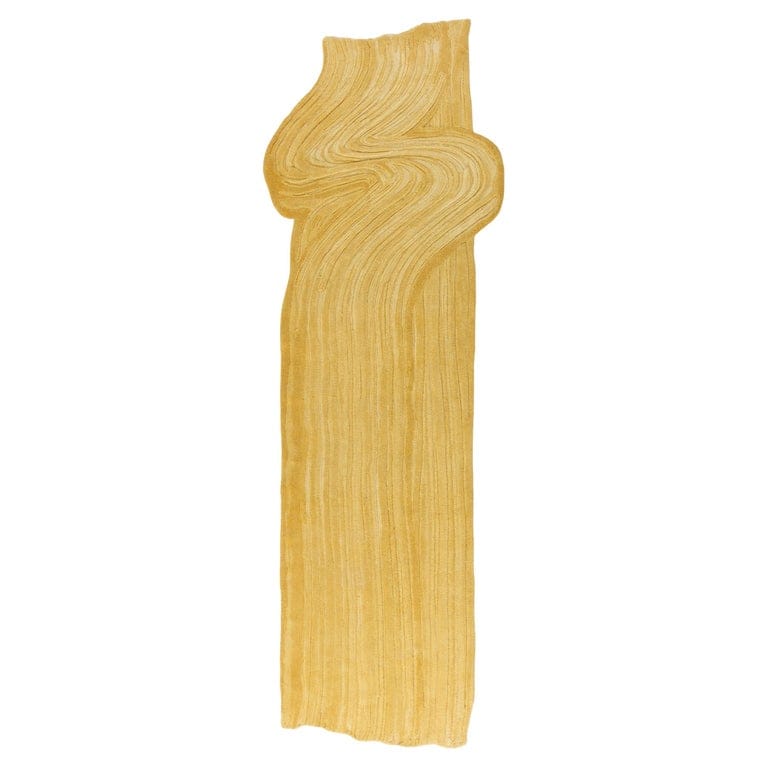 Gesture CC-Tapis Stroke Runner Handmade Yellow Rug In Wool By Sabine Marcelis