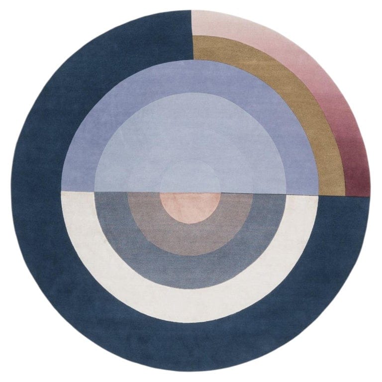 CC-Tapis Handmade Rug Bliss Round Blue By Mae Engelgeer