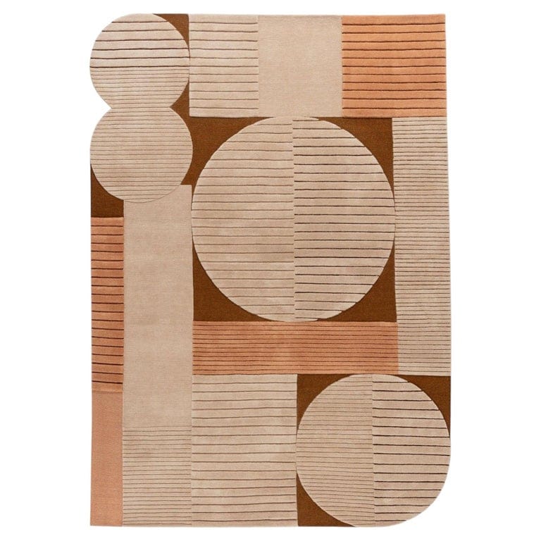 CC-Tapis Le Tapis Nomade Brown Rug By Atelier de Troupe