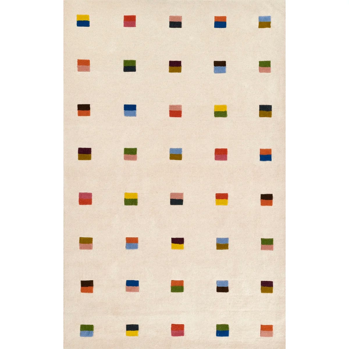 XolaHand-Tufted Geometric Wool Area Rug