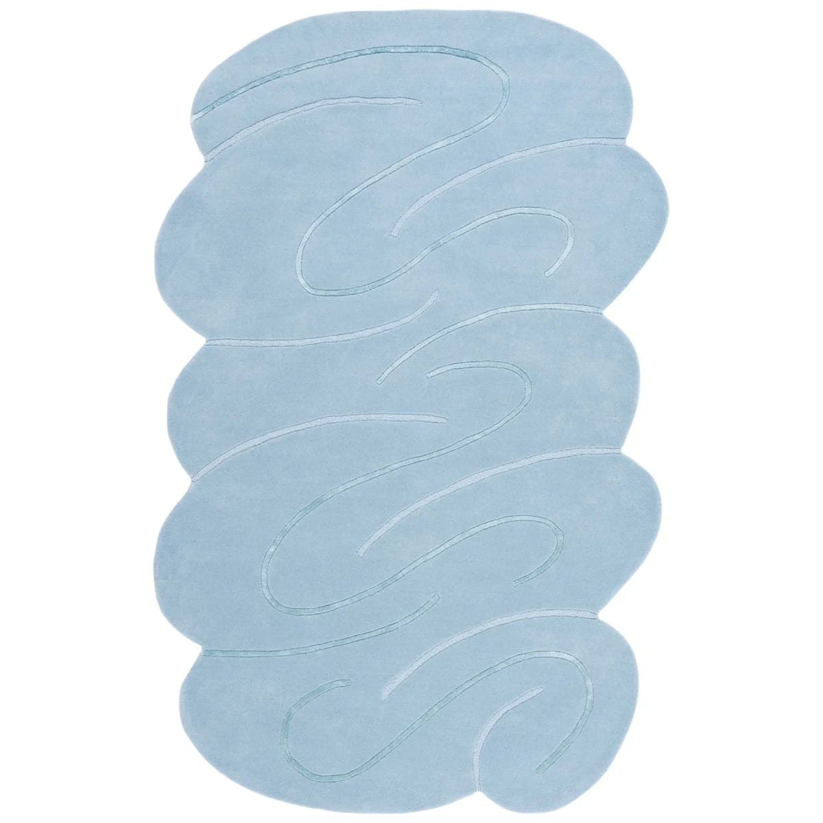 Dinyu Hand-Tufted Wool and Viscose Rug