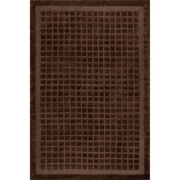 Fritz Checkered Wool Area Rug