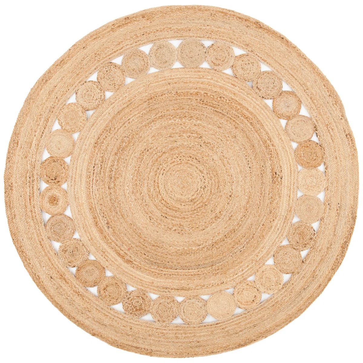 Casas Natural Fiber Flat Weave Jute Solid Color Rug