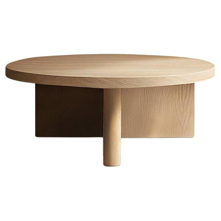 Cruciform Solid Wood Round Table By Nono Fundamenta 07