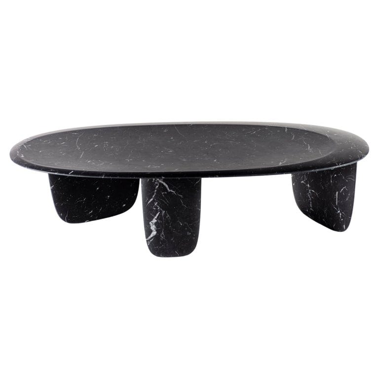 Lithea Sesi L Coffee Tables By Martinelli Venezia Marble Stone White Black Brown