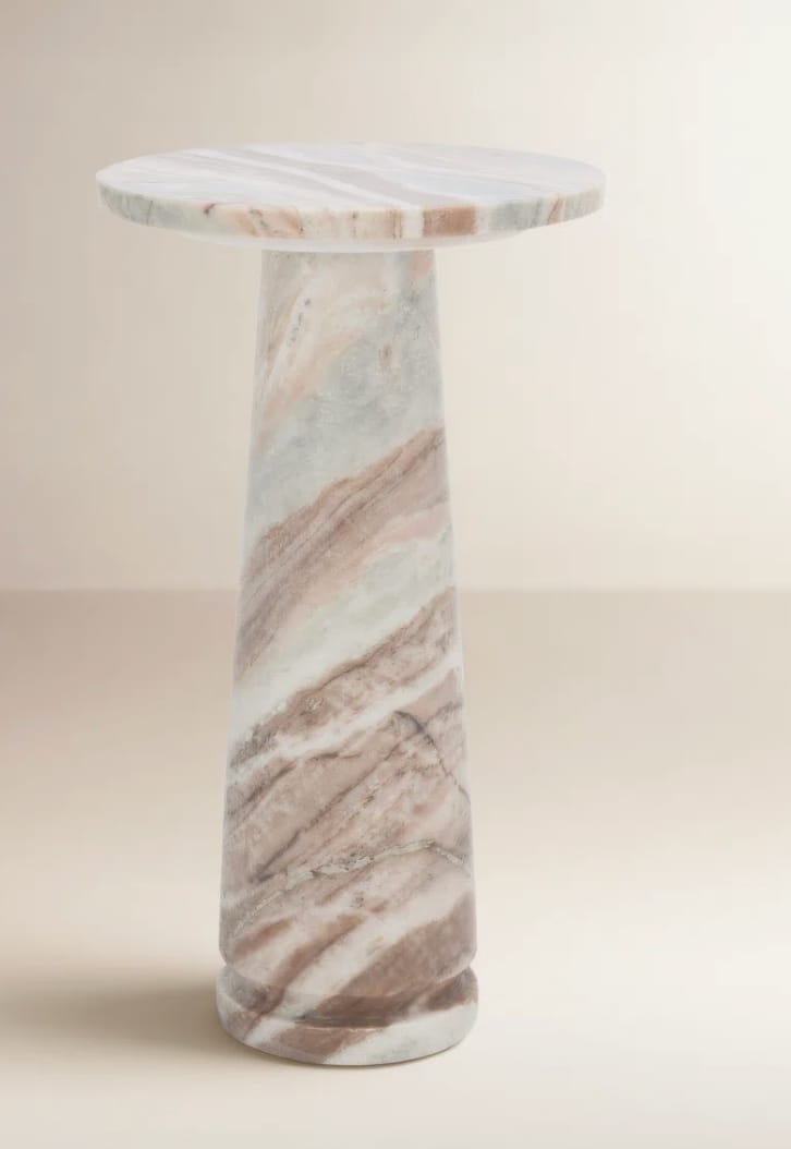 Alysson Marble Top End Table