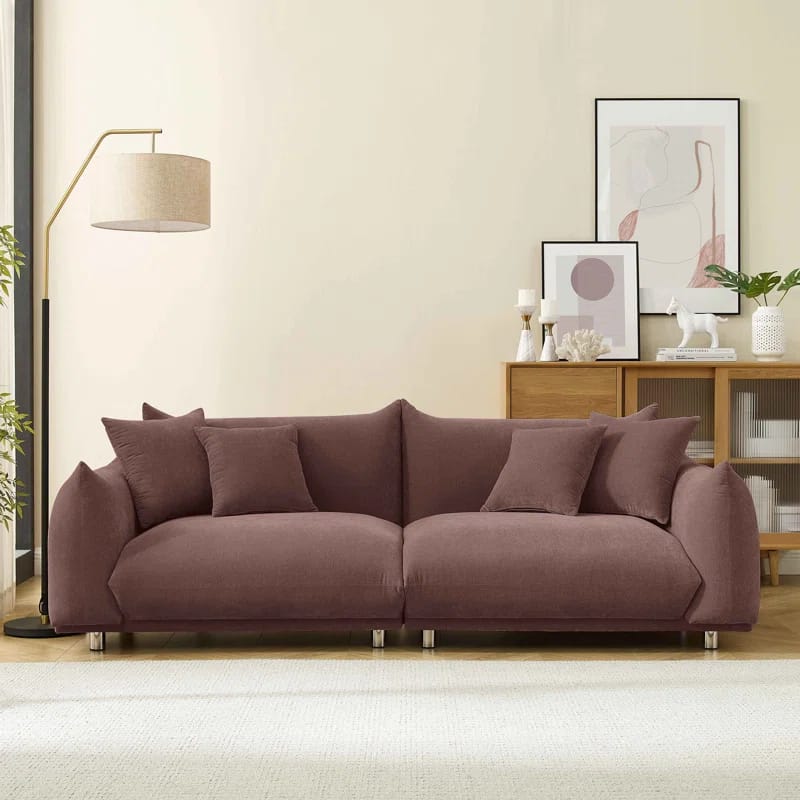 Arnya Upholstered Sofa with Round Arms