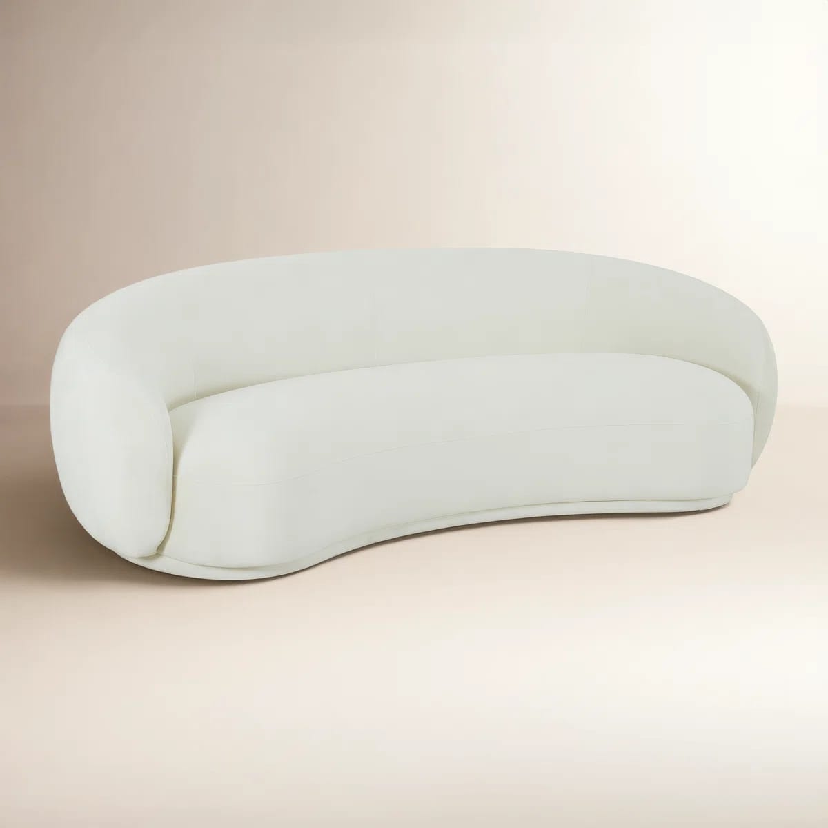 Tov Furniture Kendall Cream Velvet Sofa