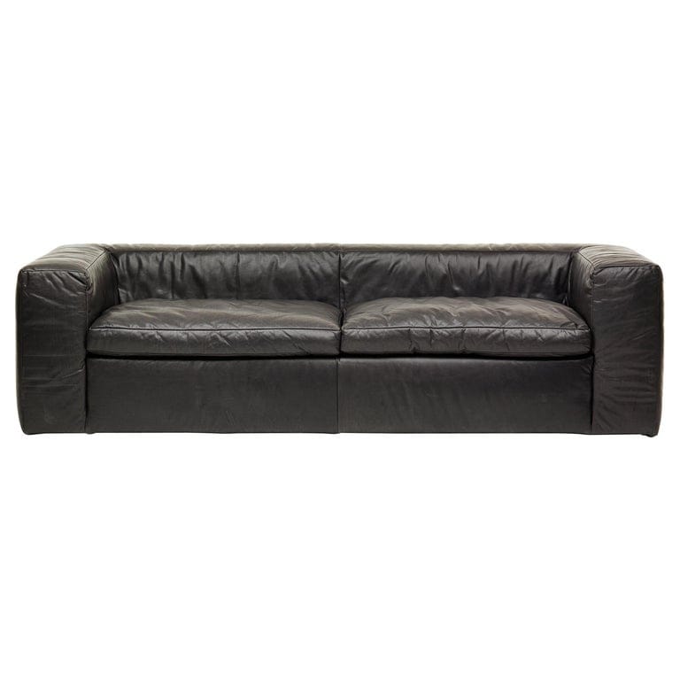 21st Century Modern Italian Sofa Upholstered In Leather